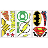 DC COMICS SUPERHERO LOGOS 16 Wall Decal Superman Batman Room Decor Stickers - EonShoppee