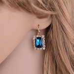 Elegant & Stylish SAPPHIRE BLUE Women Fashion Jewelry Set Wedding Jewelry - EonShoppee