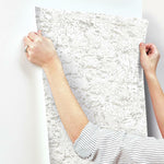 RoomMates Faux Cork White Peel & Stick Wallpaper - EonShoppee