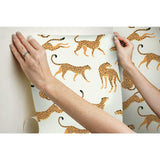 RoomMates Cheetah Cheetah Peel & Stick Wallpaper - EonShoppee