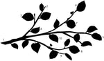 Realistic Modern Black Branch Wall Decals with Bendable Flower Mirrors - EonShoppee