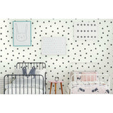RoomMates Dots Black Peel & Stick Wallpaper - EonShoppee