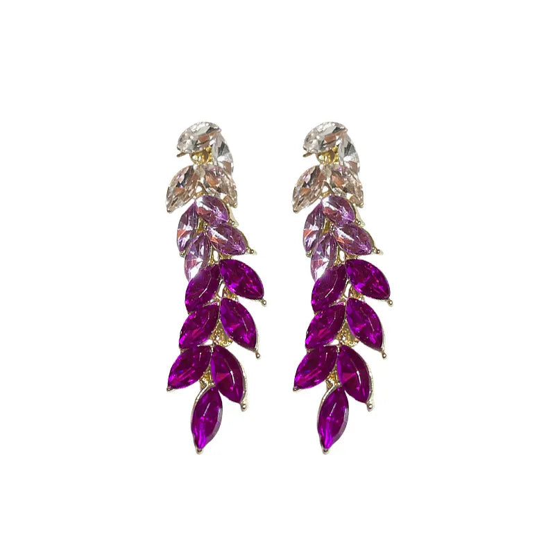 Red-gold-purple-fashion-earrings - Made In West Cork
