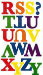 Express Yourself Colorful Primary Alphabets Peel & Stick Wall Decals School Nursery Decor Stickers