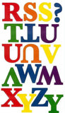 Express Yourself Colorful Primary Alphabets Peel & Stick Wall Decals School Nursery Decor Stickers