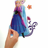 Frozen Spring Elsa Anna Forever Sisters Peel & Stick Wall Decals
