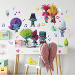 RMK5435SCS Trolls 3 Band Together with Glitter Wall Decals