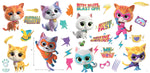 Roommates Super Kitties Peel and Stick Wall Decals Room Stickers