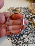 High End Fashion Jewelry Classic Nail Design Golden Bangle Bracelet Trendy Accessories For Women