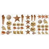 SEA SHELLS Wall Stickers 41 Decals beach ocean starfish bathroom room decor - EonShoppee