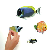 Tropical Fish Peel And Stick Wall Decals Sea Ocean Fish Stickers - EonShoppee