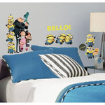 DESPICABLE ME 2 MOVIE 31 WALL DECALS Gru & Minions Peel & Stick Stickers Kids Room Decor - EonShoppee