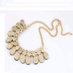 Glamorous Women Sea Green Gem Choker Stylish Party Wear Fashion Statement Necklace Dress Jewelry - EonShoppee