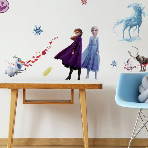 Frozen 2 II Peel & Stick 21 Wall Decals Girls Room Decor ELSA ANNA OLAF Stickers - EonShoppee
