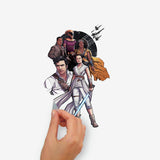 Star Wars Episode IX Galactic Ships Peel & Stick Wall Decals Room Decor Stickers - EonShoppee
