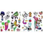 Disney Teen Titans GO! Peel and Stick 30 Wall Decals - Robin, Beast Boy, Cyborg Super Heroes Stickers - EonShoppee