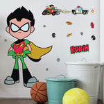 Disney Teen Titans GO! Robin Peel and Stick 41 " Tall Giant 24 Wall Decals Hero Stickers - EonShoppee