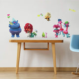 New Trolls World Tour Peel and Stick 24 Wall Decals Fun Colorful Girls Room Decor Stickers - EonShoppee