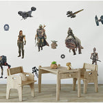 The Mandalorian Peel & Stick 20 Wall Decals - Star Wars Characters Wall Decor Kids Room Stickers - EonShoppee