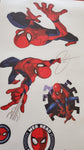 Classic Spiderman Peel & Stick Wall Decals 7 Marvel Room Decor Stickers - EonShoppee