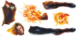 Captain Marvel Peel and Stick Giant Wall Decals - 45" Tall Assembled Licensed By Marvel - EonShoppee