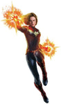 Captain Marvel Peel and Stick Giant Wall Decals - 45" Tall Assembled Licensed By Marvel - EonShoppee
