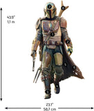 Star Wars The Mandalorian Peel and Stick Giant Wall Decals 14 Kids Room Stickers - 33" Tall - EonShoppee