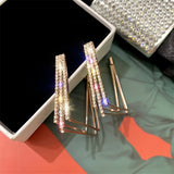 Stylish Multilayer Hoop Earrings Shiny Glam and Trendy Fashion Jewelry - EonShoppee