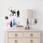 Disney Frozen Family Peel And stick Wall Decals with Glitter - EonShoppee