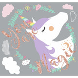 Unicorn Magic Peel And Stick Giant Wall Decals with Glitter - EonShoppee