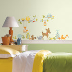Woodland Fox & Friends Peel and Stick Wall Decals Kids Nursery Room - Tree Branches Owls Animals Decor - EonShoppee