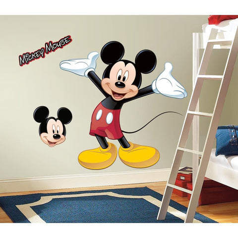 Disney Mickey Mouse Peel & Stick Giant Wall Decals - EonShoppee