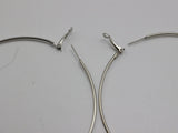 Large 70mm Sterling Silver Plated Fashion Jewelry Hoops - EonShoppee
