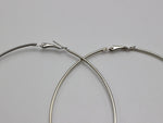 Large 70mm Sterling Silver Plated Fashion Jewelry Hoops - EonShoppee
