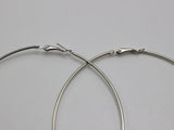 Large 70mm Sterling Silver Plated Fashion Jewelry Hoops - EonShoppee