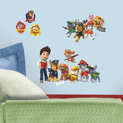 Paw Patrol Peel And Stick Wall Decals - EonShoppee