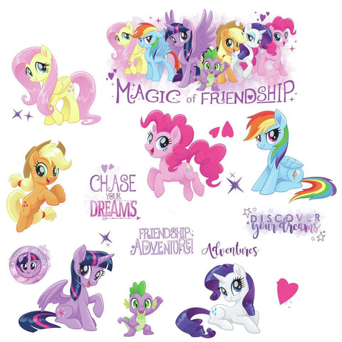 MY LITTLE PONY MOVIE 18 GLITTER Wall Decals STICKERS Ponies Horses Decor NEW - EonShoppee