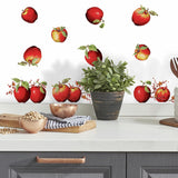 Country Apples Stars & Berries Peel And Stick Wall Decals Kitchen Decor Stickers - EonShoppee
