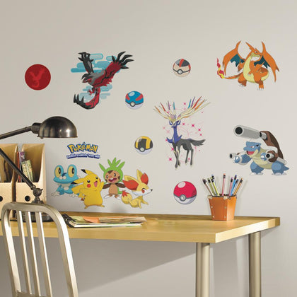 Pokemon XY Peel And Stick Wall Decals - EonShoppee