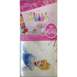 Disney GLOW Within PRINCESS 36 Peel & Stick Wall Decals Rapunzel Ariel Cinderella Stickers - EonShoppee