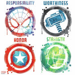 Marvel Icons Peel And Stick Wall Decals - EonShoppee
