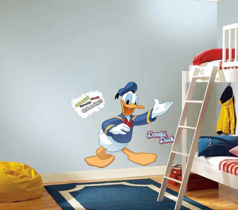 Disney DONALD DUCK Peel & Stick Giant Wall Decals Mural Mickey & Friends Clubhouse - EonShoppee