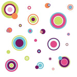 Crazy Polka Dots Peel And Stick Wall Decals - EonShoppee