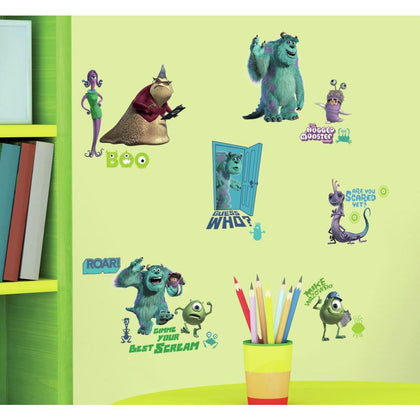 DISNEY MONSTERS INC 31 BiG Wall Decals Mike Sulley Boo Celia Room Decor Stickers - EonShoppee