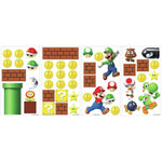 SUPER MARIO Bricks Coins Wall Decals 45 NEW Stickers Luigi Nintendo Room Decor - EonShoppee