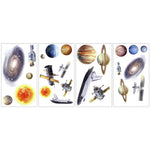 Outer Space Travel Wall Decals Sun Stars Planet Stickers - EonShoppee