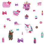 JoJo Siwa Cute and Confident Peel and Stick Wall Decals with Glitter - EonShoppee