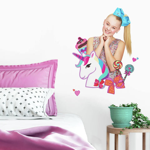 JoJo Siwa Unicorn Dream Peel and Stick Giant Wall Decals Fun Candy Decor - EonShoppee