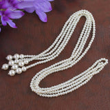 Stylish Long Multi Layer Pearl Knot Necklace Casual Women Trendy Fashion Jewelry - EonShoppee