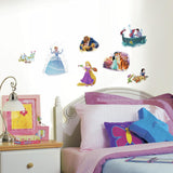 DISNEY PRINCESS DREAM BIG WALL DECALS 22 Cinderella Rapunzel Belle Stickers NEW - EonShoppee